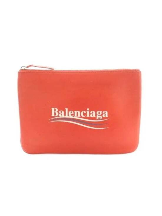 Balenciaga Clutch Leather Red - Picture 1 of 7